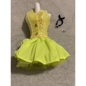 Vintage Barbie Teresa 1994 Cut N Style Replacement Dress Skirt Necklace And Ring